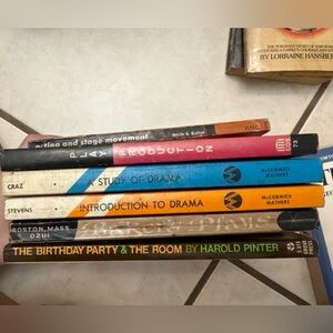 Vintage Drama & Theater Book Lot Acting Stagecraft Plays Lot Of 6